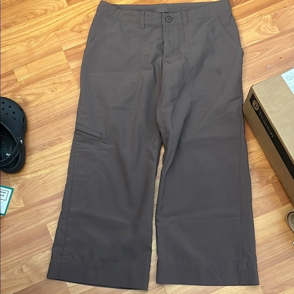 Patagonia Wide Leg Cropped Brown Pants Size 4